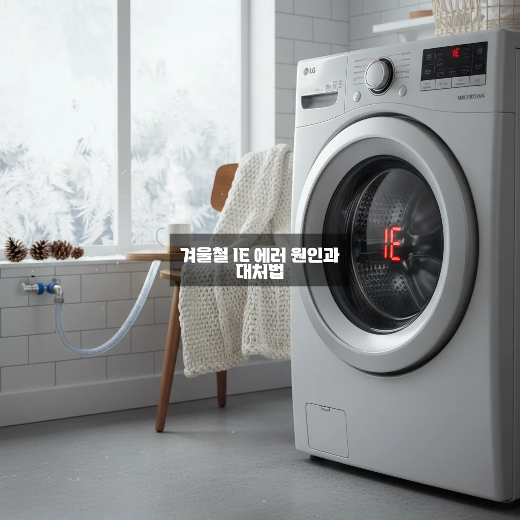 LG 세탁기 IE 에러 (급수 불량) 겨울철 동파 해결 관련 이미지 1
