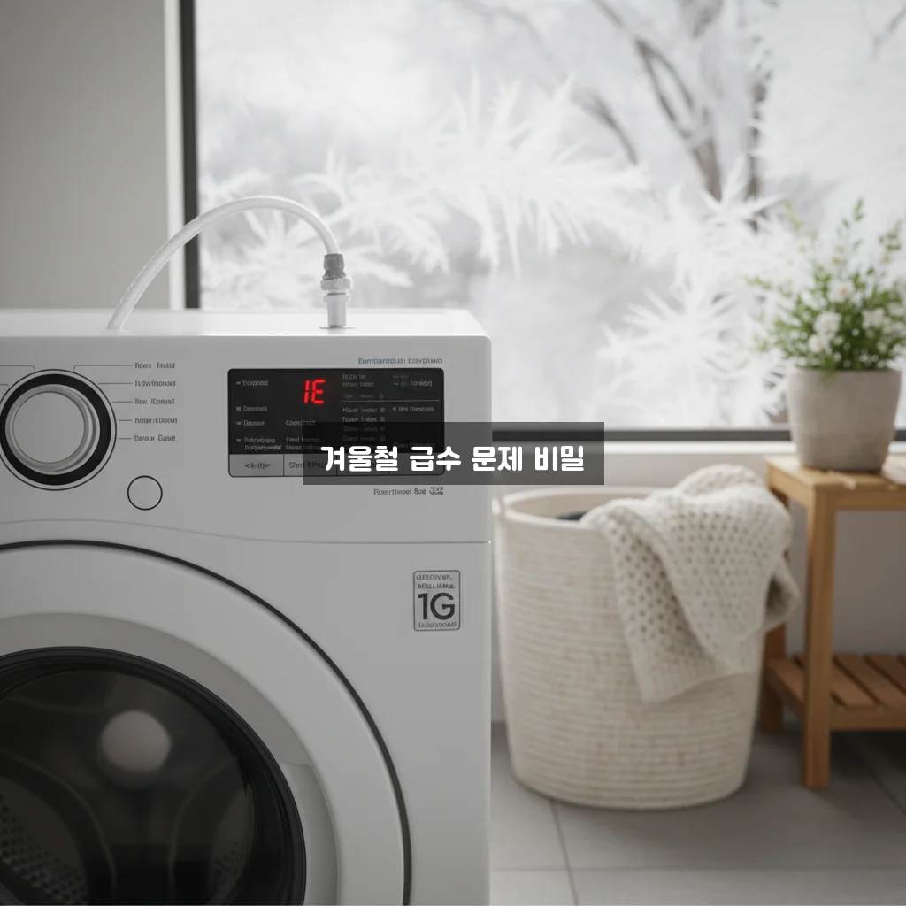 LG 세탁기 IE 에러 (급수 불량) 겨울철 동파 해결 관련 이미지 3