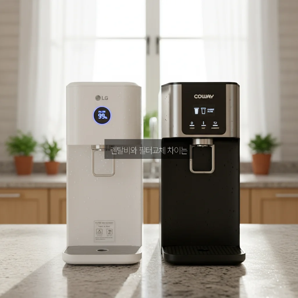 LG 퓨리케어 vs 코웨이 정수기: 렌탈 비용 및 필터 자가 교체 관련 이미지 1