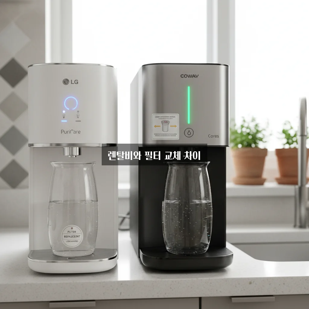 LG 퓨리케어 vs 코웨이 정수기: 렌탈 비용 및 필터 자가 교체 관련 이미지 2