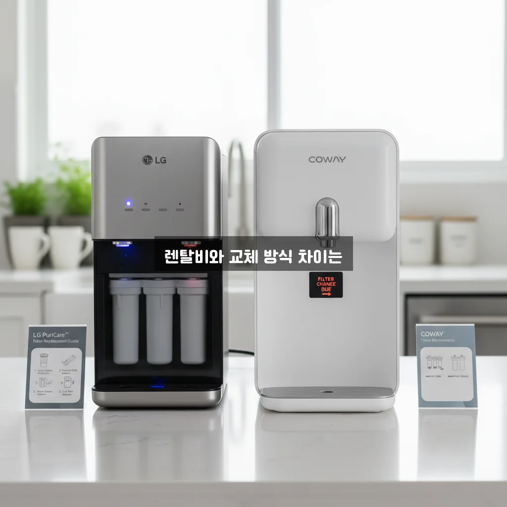 LG 퓨리케어 vs 코웨이 정수기: 렌탈 비용 및 필터 자가 교체 관련 이미지 3