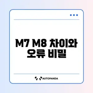 삼성 스마트모니터 M7 M8 차이 및 넷플릭스 로그인 오류