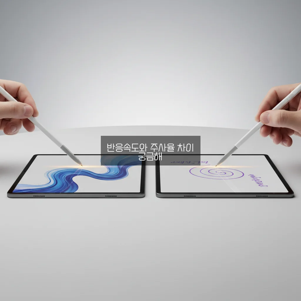 갤럭시탭 S9 FE vs S9: S펜 반응속도 및 화면 주사율 차이 관련 이미지 1