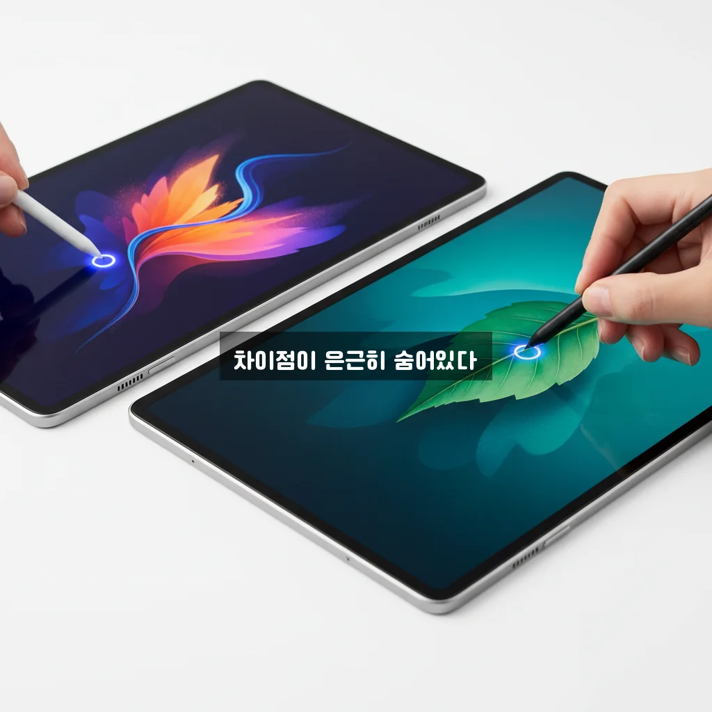 갤럭시탭 S9 FE vs S9: S펜 반응속도 및 화면 주사율 차이 관련 이미지 2