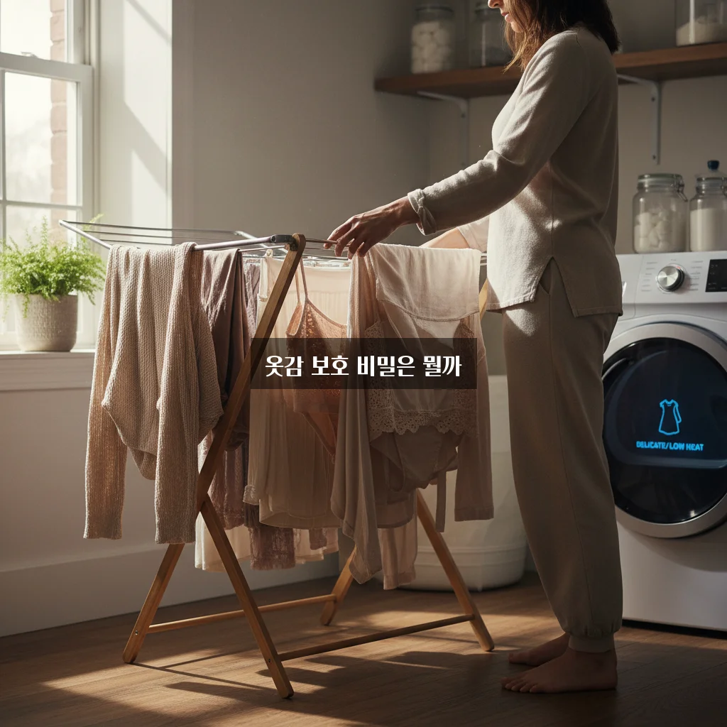 건조기 옷 줄어듦 방지 팁 (섬세 모드, 건조대 건조) 관련 이미지 1