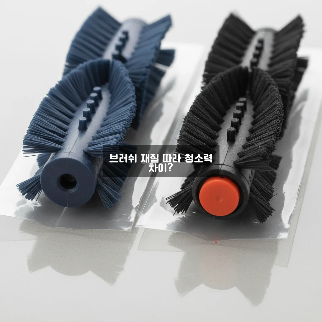 로봇청소기 머리카락 엉킴 없는 브러쉬 비교 (실리콘 vs 고무) 관련 이미지 2