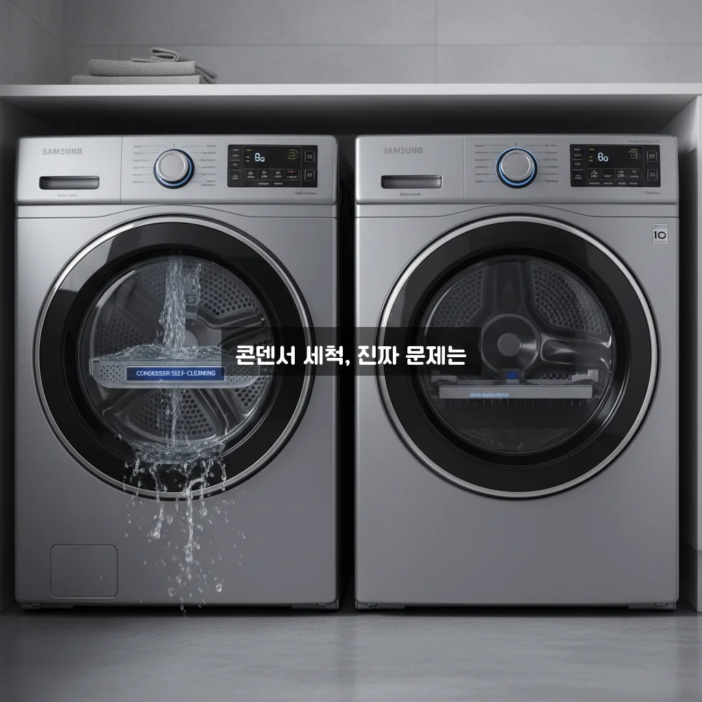 삼성 건조기 vs LG 건조기: 콘덴서 자동세척 논란 및 먼지 낌 관련 이미지 3