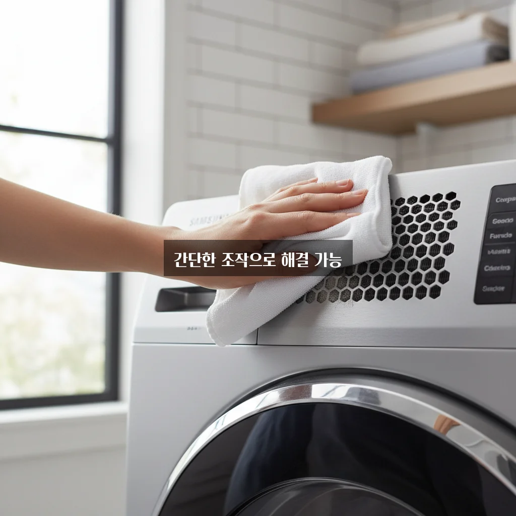 삼성 그랑데 건조기 열교환기 청소 알림 리셋 방법 관련 이미지 3