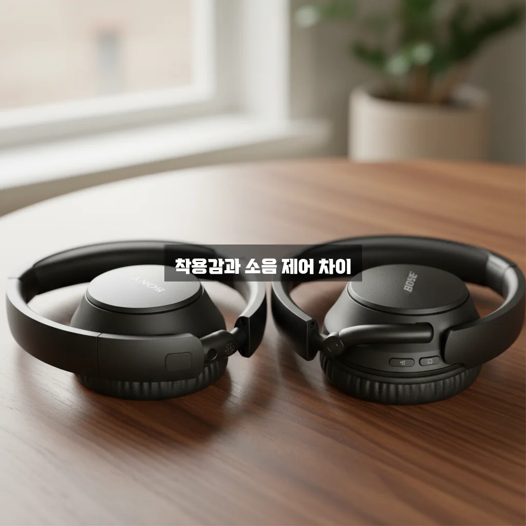 소니 WH-1000XM5 vs 보스 QC45: 착용감 및 노이즈 캔슬링 비교 관련 이미지 3