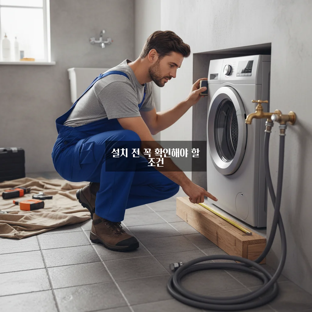 워시타워 설치 불가 판정 기준 (세탁실 턱, 수도꼭지) 관련 이미지 3