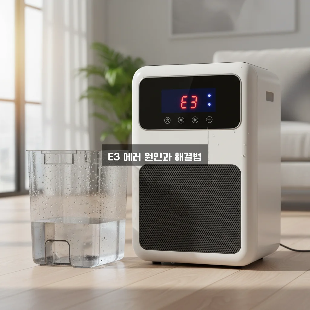 위니아 제습기 E3 에러 및 물통 비움 센서 오작동 관련 이미지 3