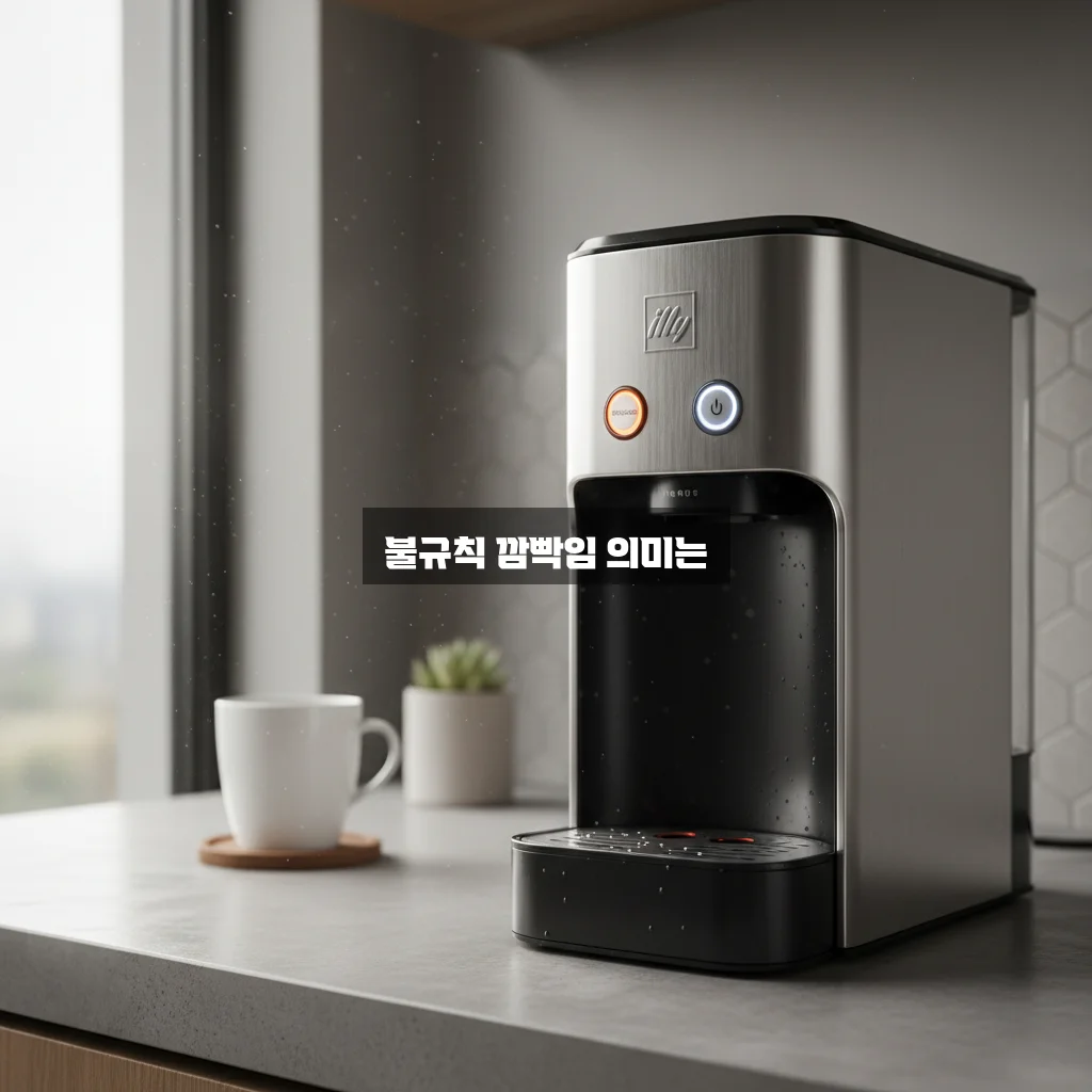 일리 커피머신 양쪽 버튼 깜빡임 (전원 오류? 예열?) 관련 이미지 1