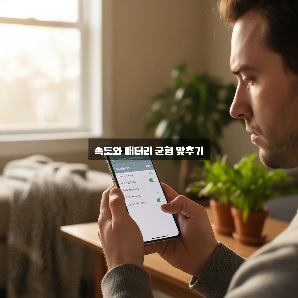 5G 끄고 LTE 우선 모드 설정 관련 이미지 1