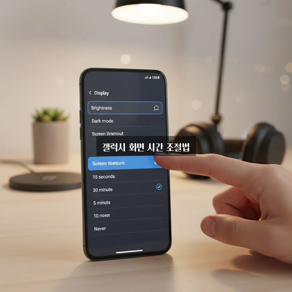 갤럭시 화면 자동 꺼짐 시간 변경 관련 이미지 1