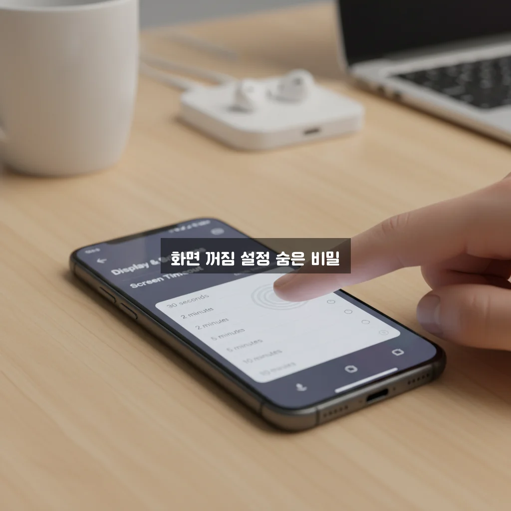 갤럭시 화면 자동 꺼짐 시간 변경 관련 이미지 2