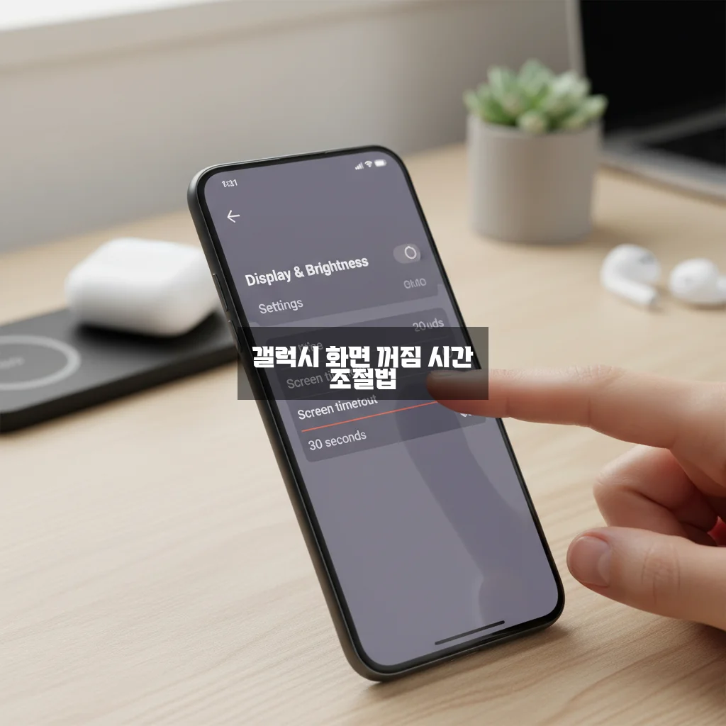 갤럭시 화면 자동 꺼짐 시간 변경 관련 이미지 3