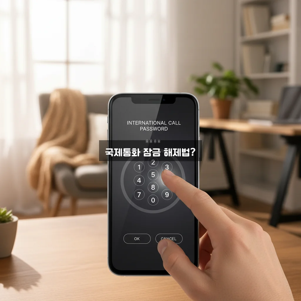 국제 전화 발신 제한 비밀번호 관련 이미지 3