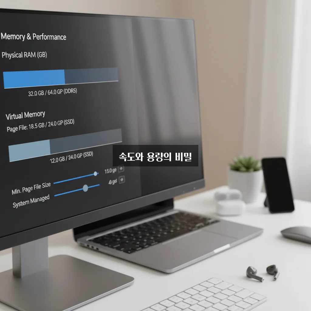 램(RAM) 플러스 가상 메모리 설정 관련 이미지 2