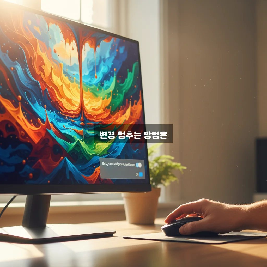 배경화면 자동 변경 끄기 관련 이미지 3