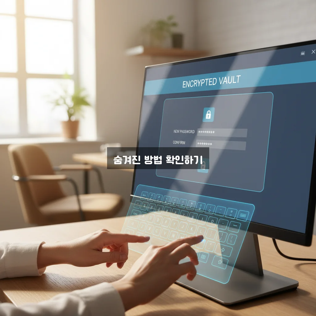 보안 폴더 비밀번호 재설정 관련 이미지 1