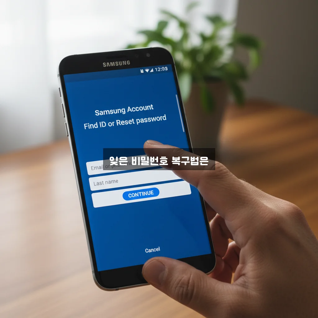 삼성 계정 비밀번호 찾기 관련 이미지 2