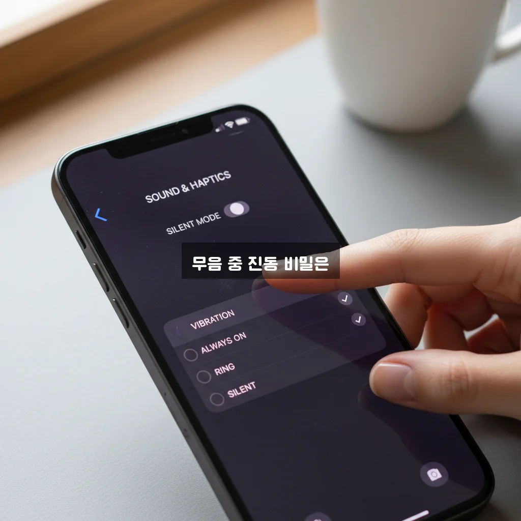 아이폰 무음 모드 진동 설정 관련 이미지 1