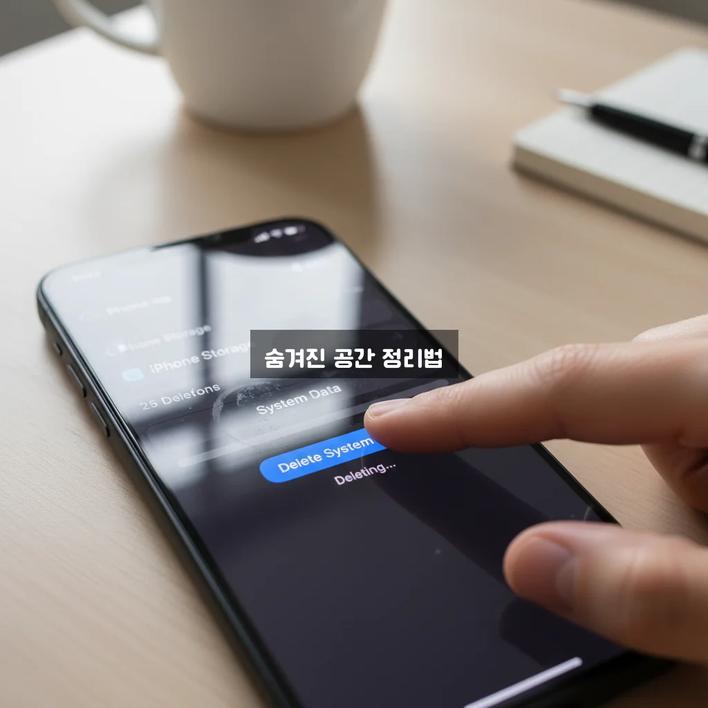 아이폰 시스템 데이터 삭제 관련 이미지 3