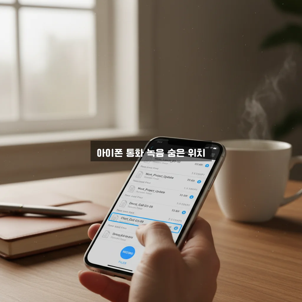 아이폰 통화 녹음 파일 확인 관련 이미지 3