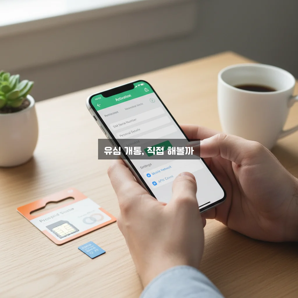 알뜰폰 유심 셀프 개통 설정 관련 이미지 2