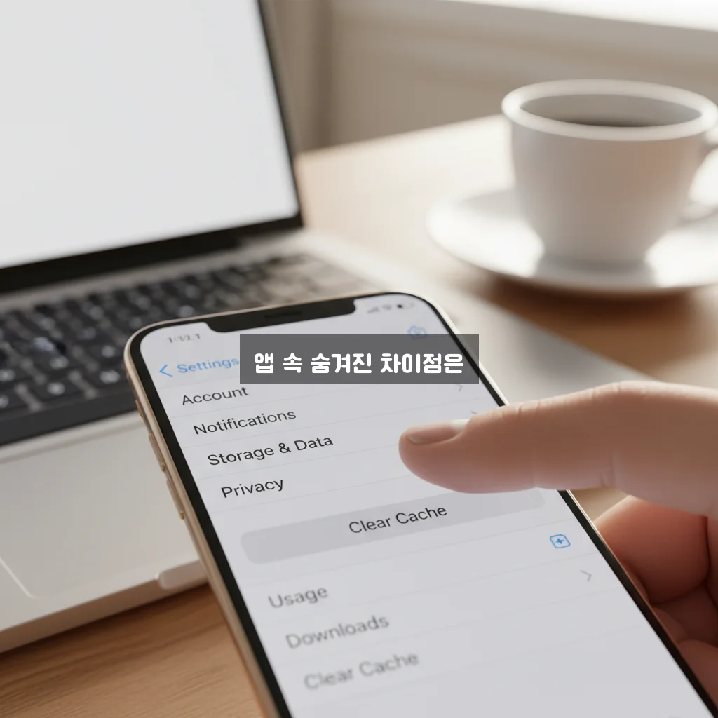 앱 캐시 및 데이터 삭제 차이점 관련 이미지 3