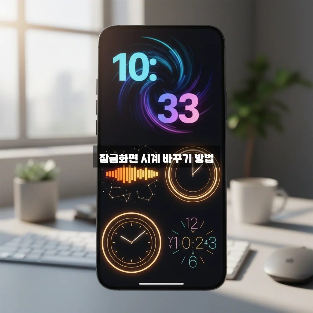 잠금화면 시계 스타일 변경 관련 이미지 2