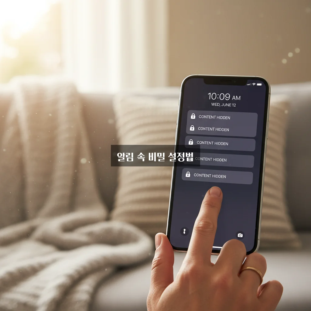 잠금화면 알림 내용 숨기기 관련 이미지 1
