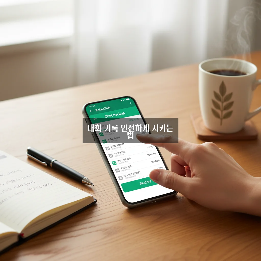 카카오톡 대화 내용 백업 및 복구 관련 이미지 1
