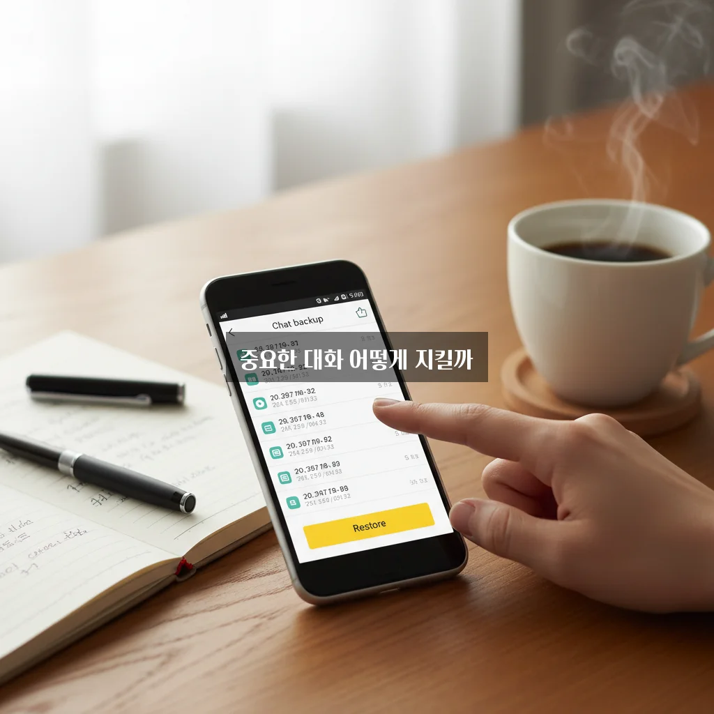 카카오톡 대화 내용 백업 및 복구 관련 이미지 3
