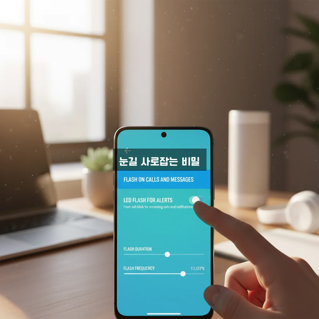 플래시 알림(불빛) 설정 관련 이미지 1