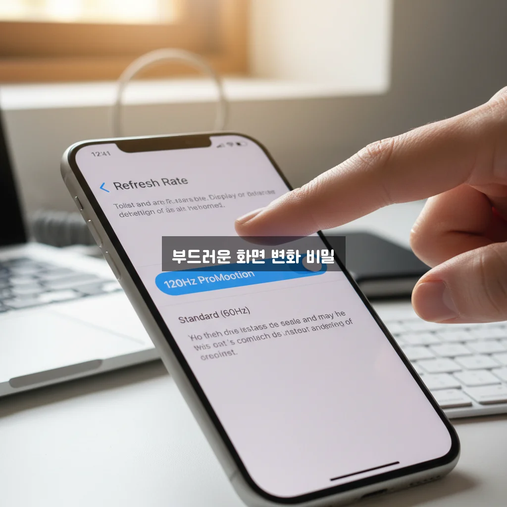 화면 주사율 120Hz 설정 및 해제 관련 이미지 1