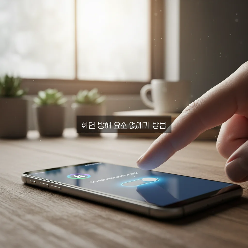 화면 회전 잠금 설정 관련 이미지 1