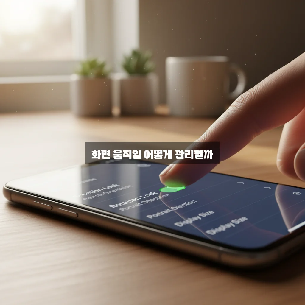 화면 회전 잠금 설정 관련 이미지 2