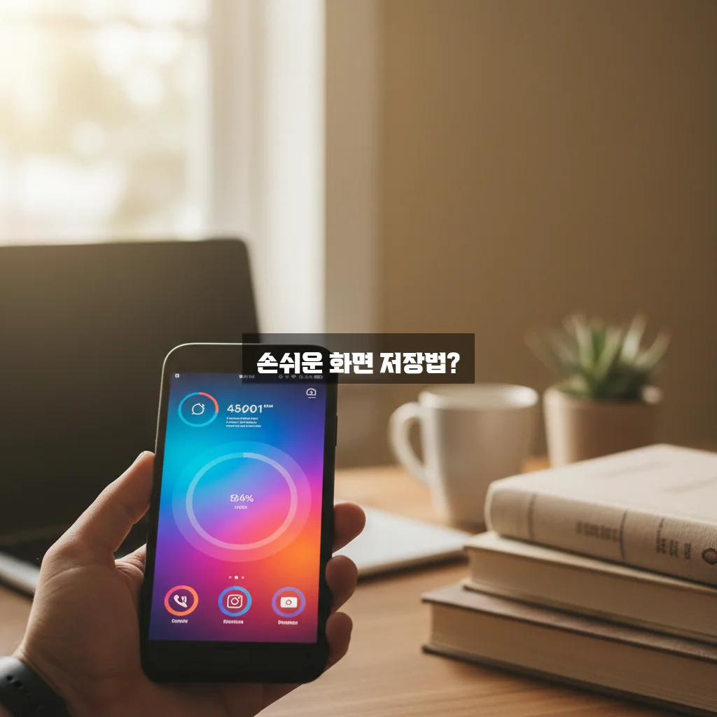 휴대폰 화면 캡쳐(스크린샷) 설정 관련 이미지 1