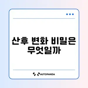 산후 유산소 8주 효과 완벽 정리 알아보기