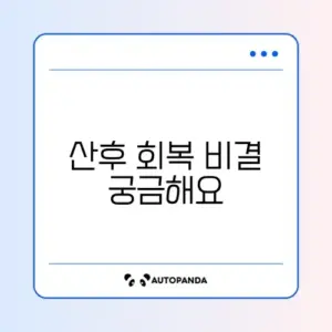 산후 근력운동 2주 집중 가이드 알아보기