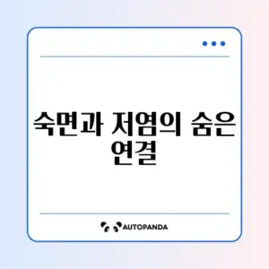 직장인을 위한 수면 저염 기간 완벽 가이드 알아보기