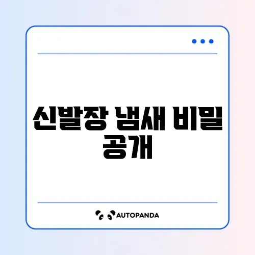 신발장 냄새 제거 완벽 가이드 알아보기 썸네일