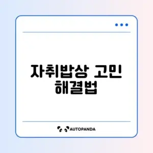 자취 도시락 아이디어 완벽 정리 가이드