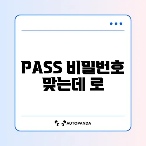 PASS 비밀번호 맞는데 로그인 실패 썸네일