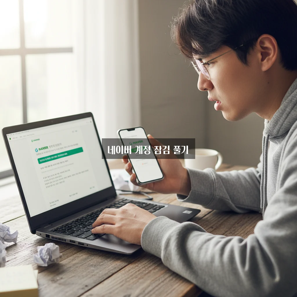네이버 계정 잠김 풀기 관련 이미지 3