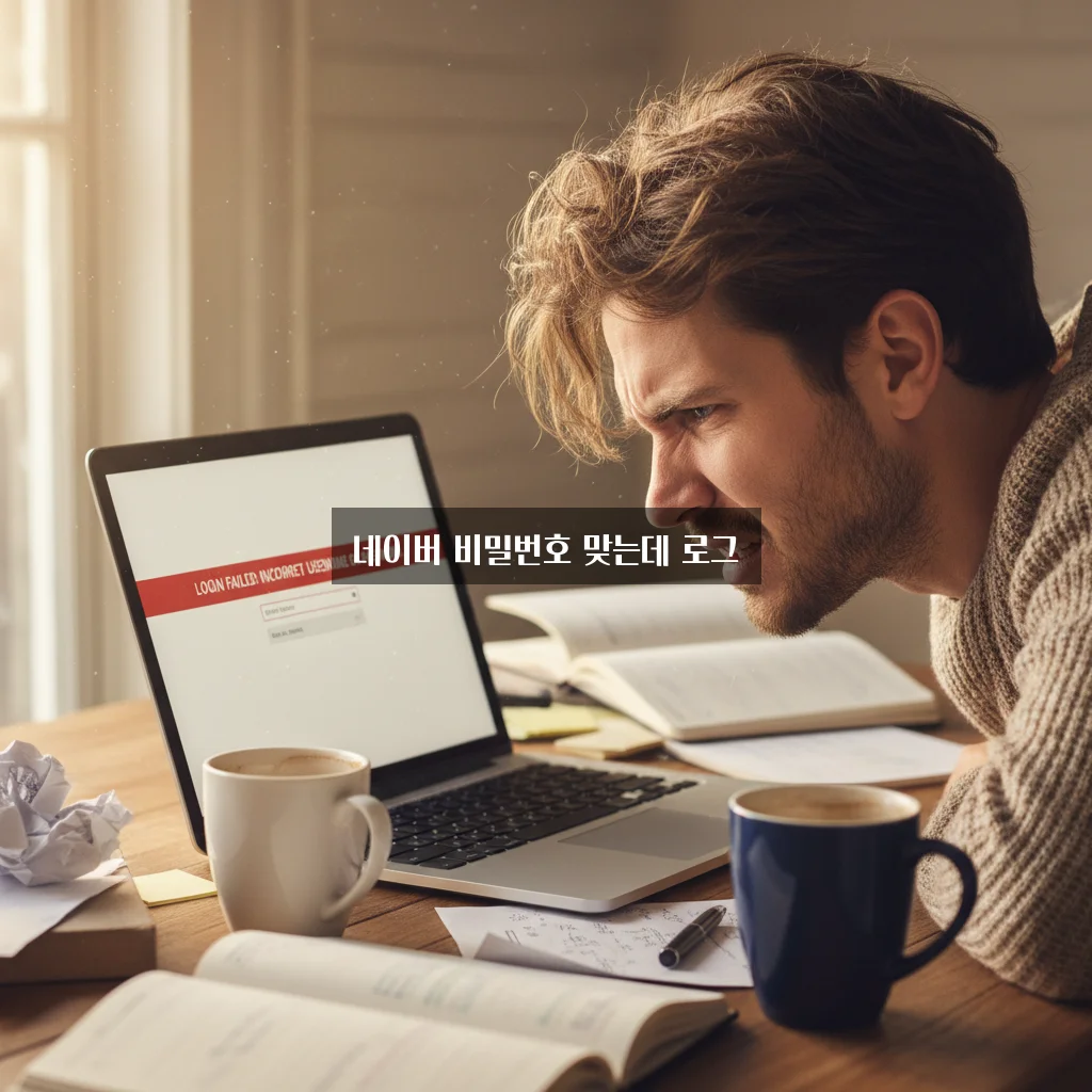 네이버 비밀번호 맞는데 로그인 실패 관련 이미지 1