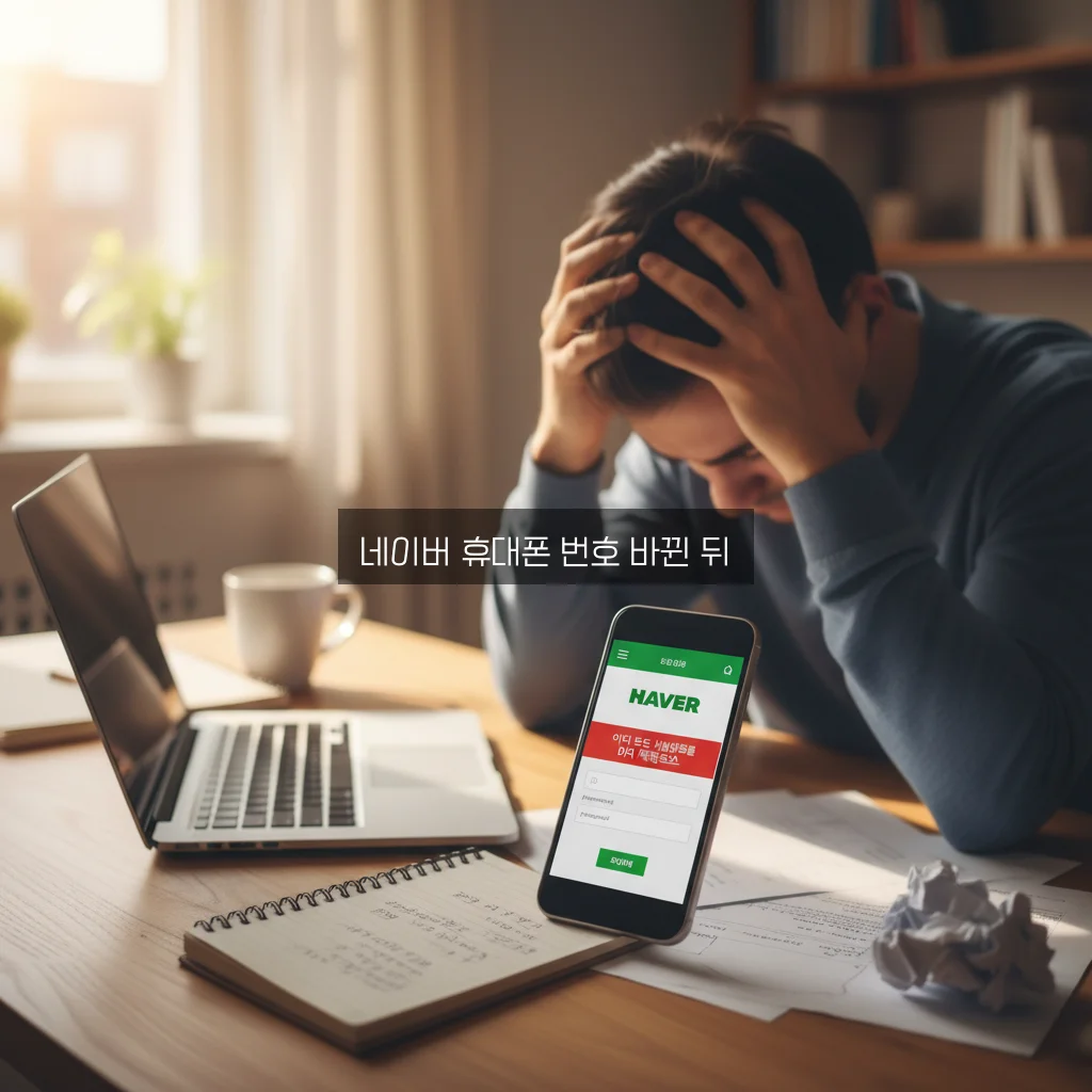 네이버 휴대폰 번호 바뀐 뒤 로그인 문제 관련 이미지 3