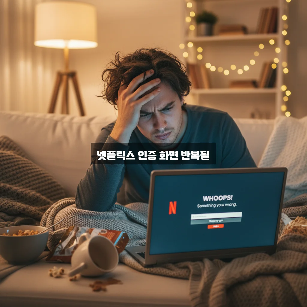 넷플릭스 인증 화면 반복될 때 관련 이미지 2