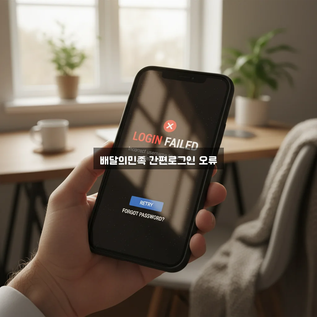배달의민족 간편로그인 오류 해결 관련 이미지 2